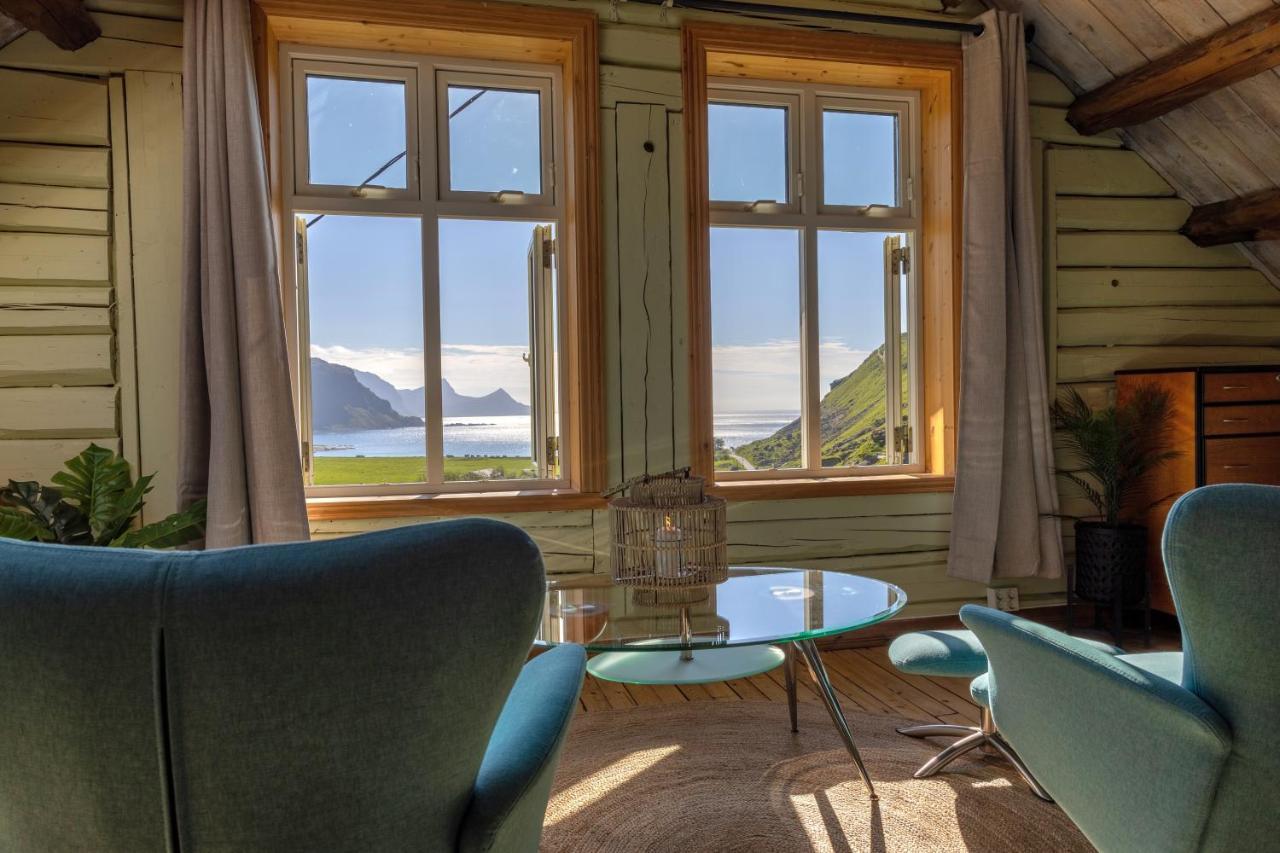 Feriehus Med Flott Havutsikt Ved Hauklandstranden Leknes Extérieur photo